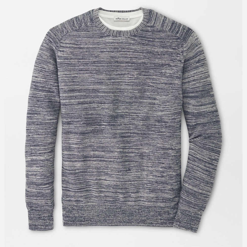 Peter Millar Crown Cool Crewneck Wool Linen Blend Sweater XXL